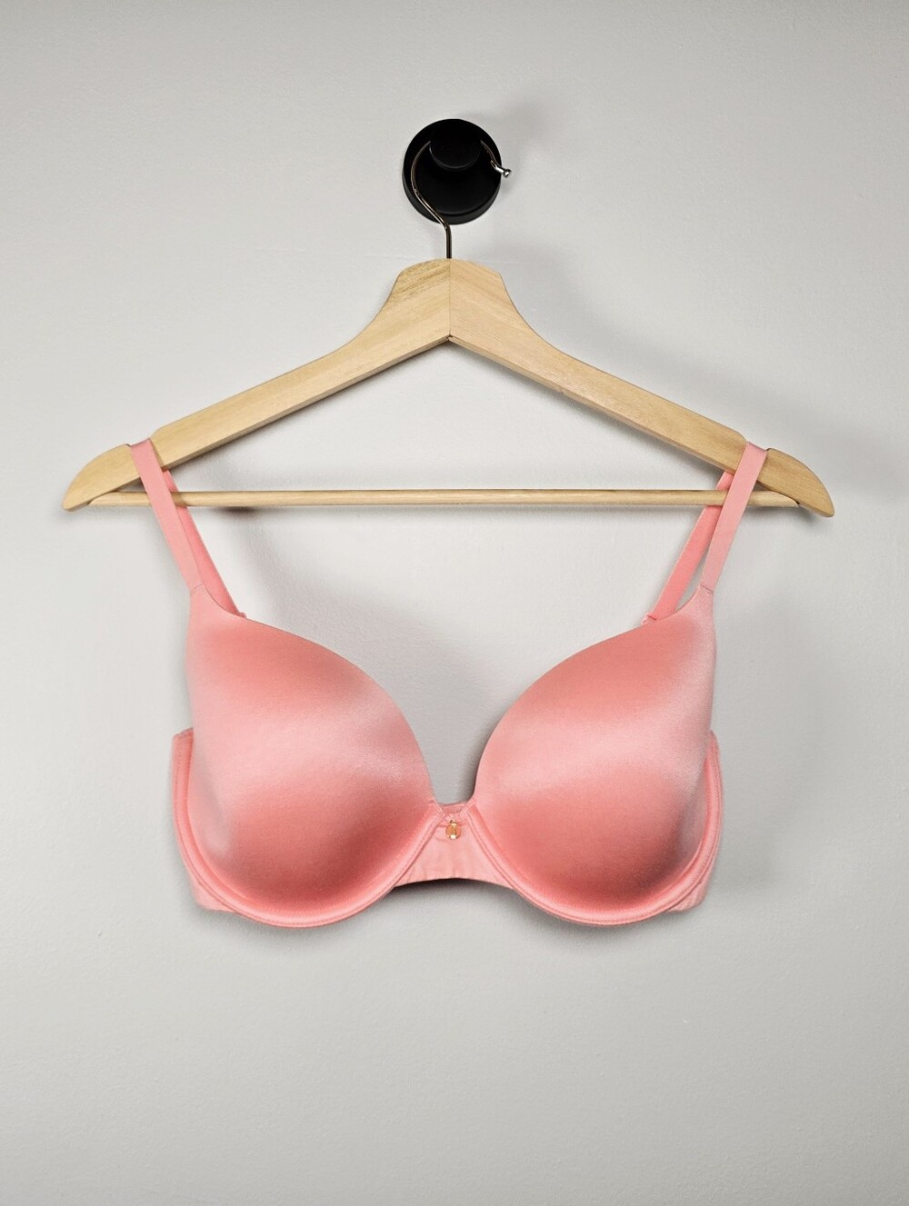 Victoria's Secret Lined Demi Coral Pink Push-Up Bra